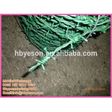Pvc покрытие barb wire / green pvc barb fence / twisted barb fencing